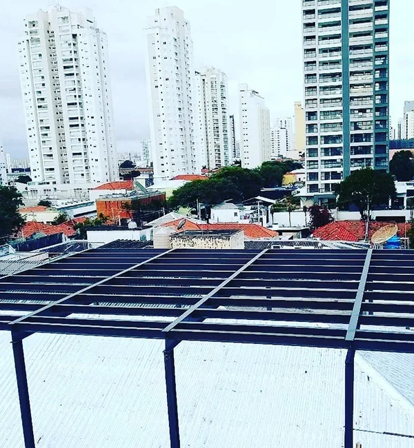 Estrutura Metálica executada pela Martins Portas Automáticas
